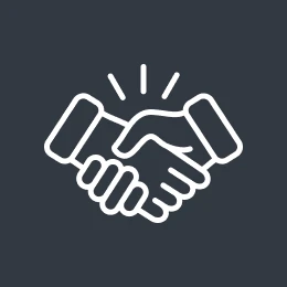 Business agreement handshake illustration